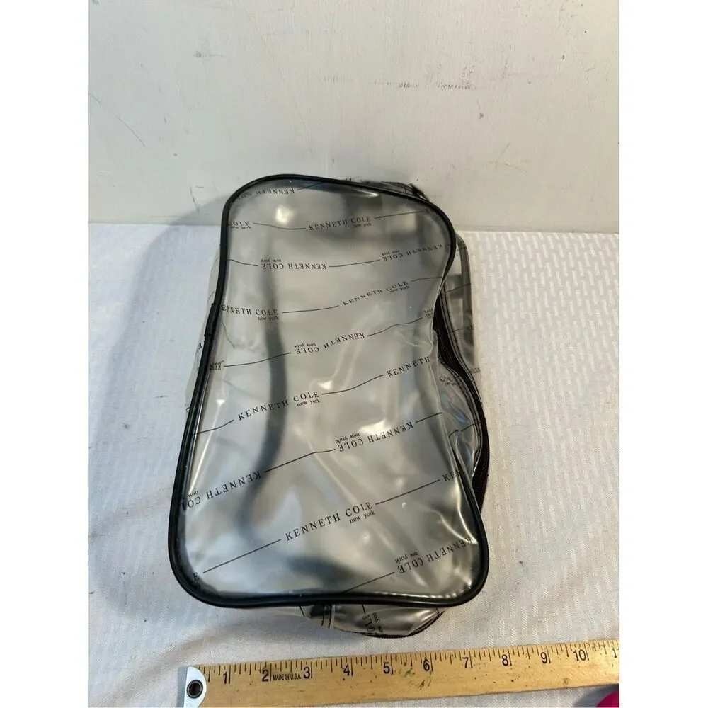 Kenneth‎ Cole New York zipper pouch clear 13x8